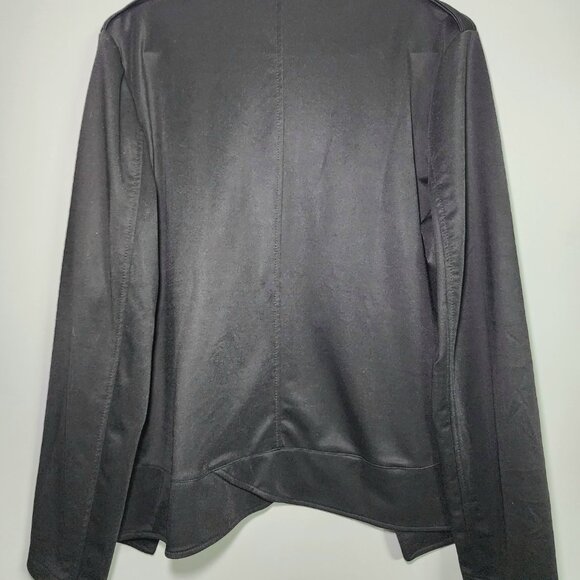 Black Chic Military-inspired blazer, jacket,  lightweight, mix blend material, l - Picture 13 of 13